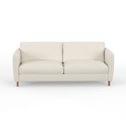 Canapé fixe 4 places Gustave - Tissu Velouté - Dany Ecru