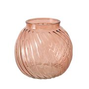 Vase en verre terracotta h14cm - Valea