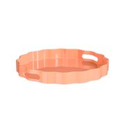 Plateau rond orange d33cm - Mila