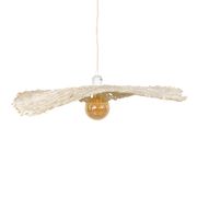 Abat-jour pour suspension en papier blanc d60cm - Louisette