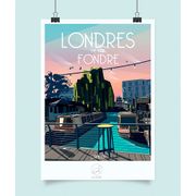 Affiche ville Londres 42x59.4cm