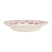 Assiette creuse en faïence bordeaux d23cm - faustine