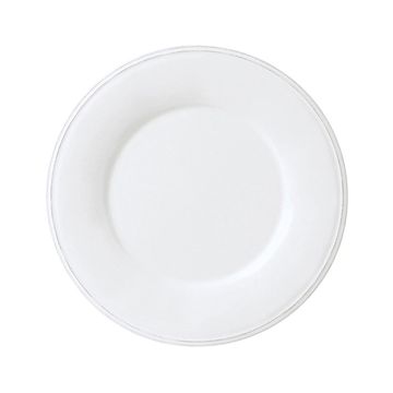 Assiette en céramique blanche et bleue D20 - Lot de 4 ORGANIC