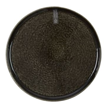 MADA - Assiette plate en grès réactif D27,5cm - blanc ventoux