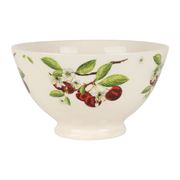 Bol cerise en faïence blanc et rouge 75cl - Collection