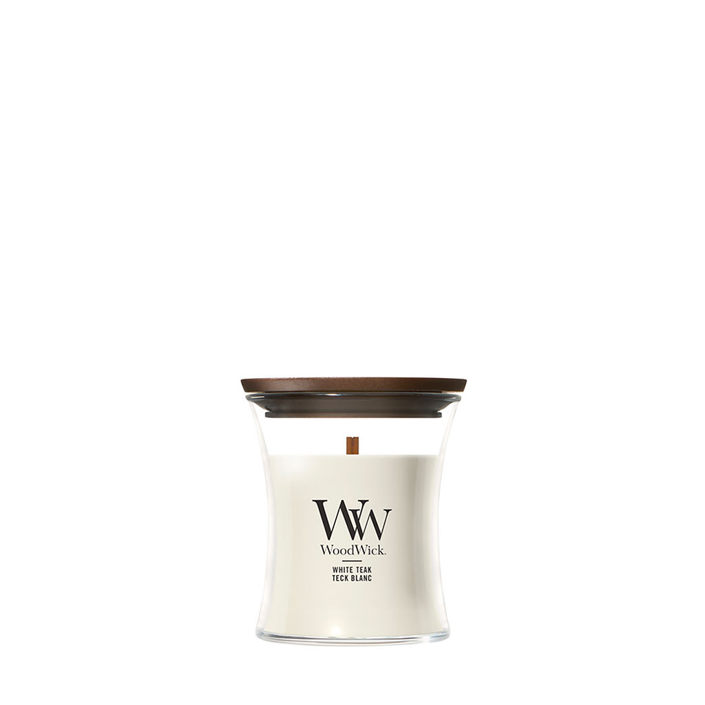 Bougie jarre parfumée Teck blanc 15h