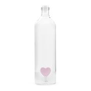 Bouteille cœur en verre 1.2l