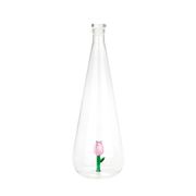 Bouteille tulipe en verre 1L - Botanical