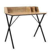 Bureau en bois naturel et fer noir - Kara