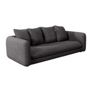 Canapé fixe 4 places Basile - Tissu - Enjoy Anthracite