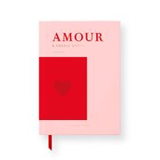 Carnet rigide amour A5 rose et rouge 220 pages