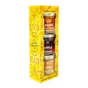 Coffret 3 desserts de noël : baba / crêpes / canelés par 3 100g