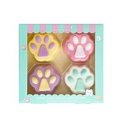 Coffret 4 bombes de bain : bubble gum, vanille, fraise et barbe à papa