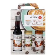 Coffret Barista 3x25cl - chocolat cookie, noisette, caramel