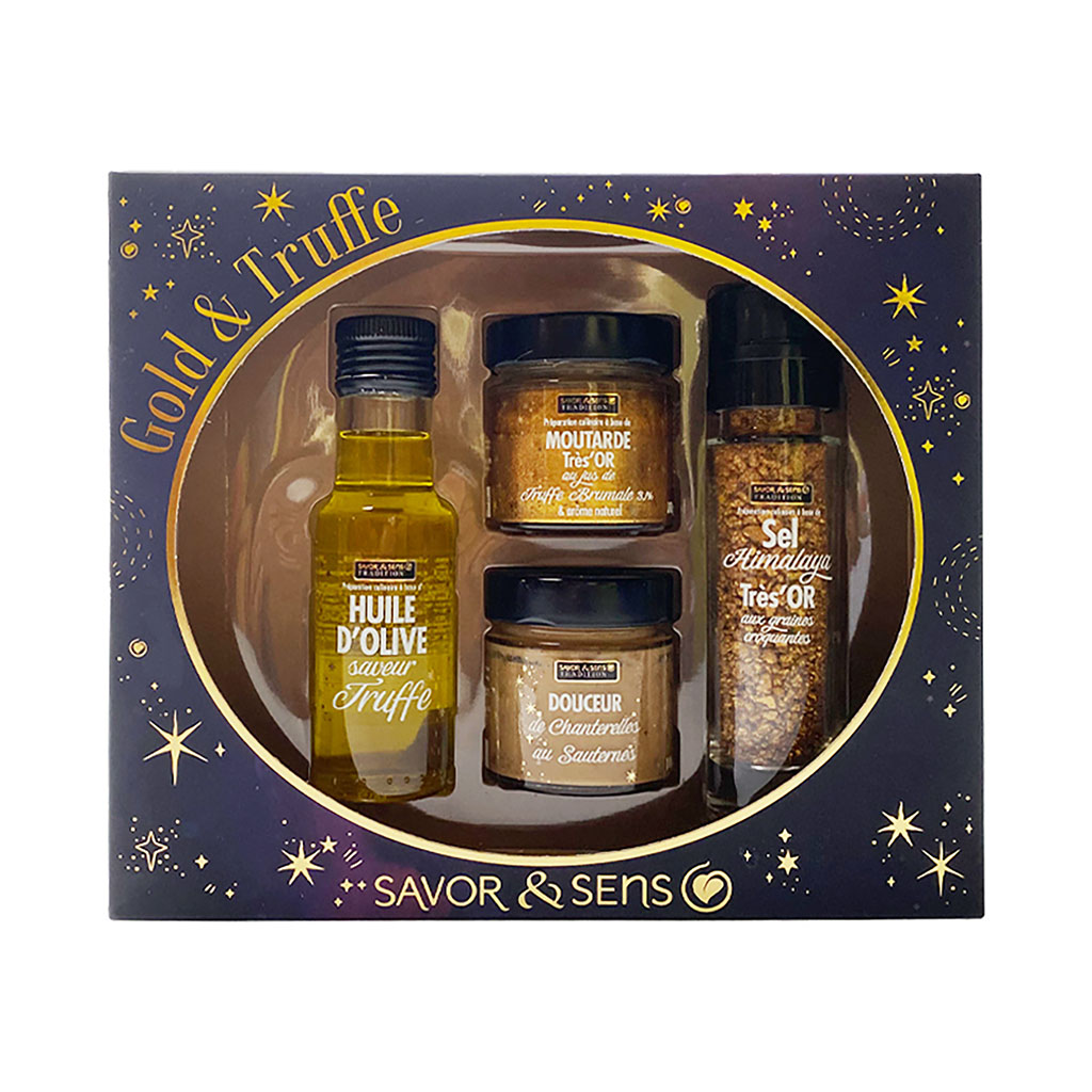 Coffret de 4 préparations "gold et truffe"