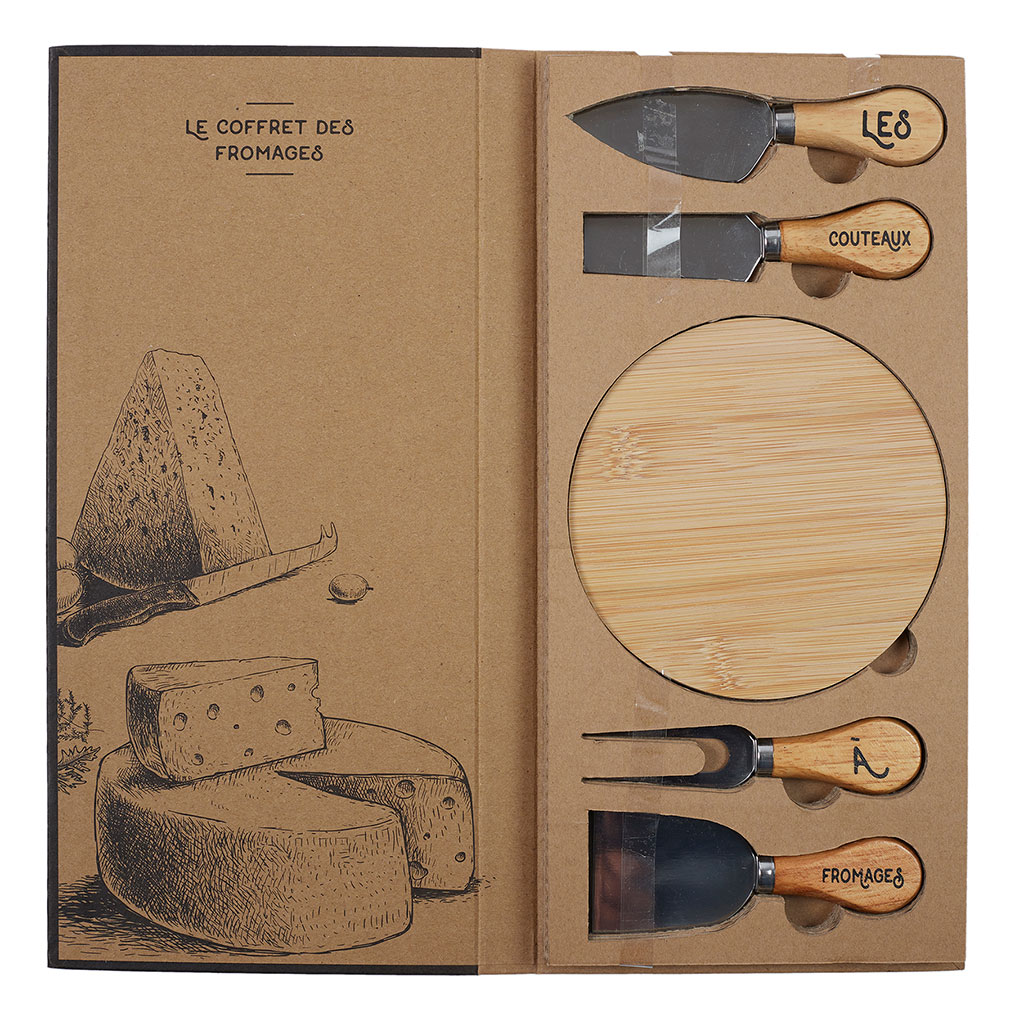 Coffret fromage couteau et planche