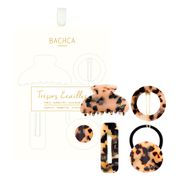 Coffret pince, barrette et élastique écaille