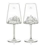 Coffret verre à vin Mont blanc 40cl - Topographic