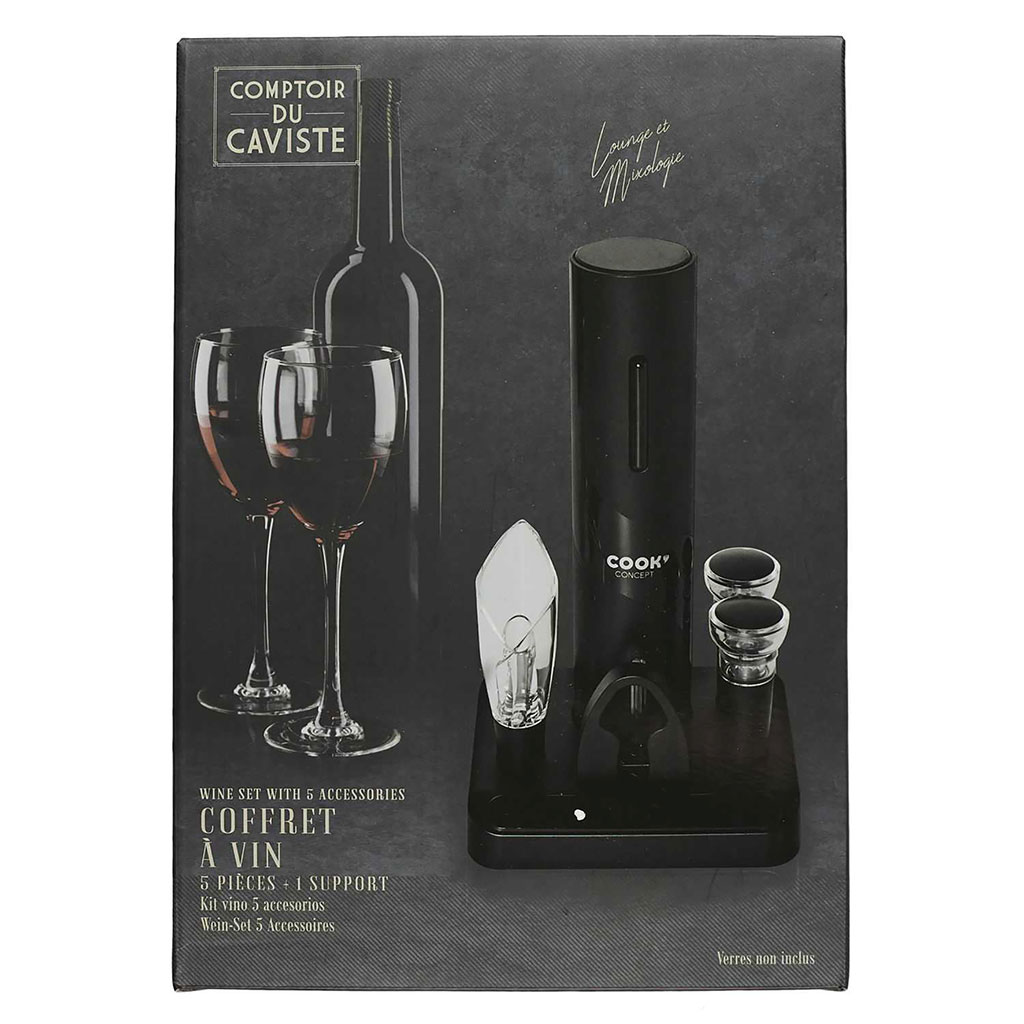 Chic set monsieur - Coffret cadeau d'accessoires vin - L'Atelier Du Vin