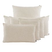 Housse de coussin en lin et coton beige 40x60cm - California