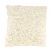 Coussin en tissu bouclette crème 45x45cm