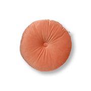 Coussin rond en tissu rose d40cm - Olly