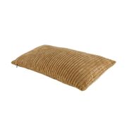 Coussin en tissu cotelet brun 30x50cm