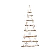 Décoration murale sapin en led avec échelle en bois h100cm - Noel