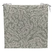 Galette de chaise extérieure en coton vert 40x40cm - Cueillette