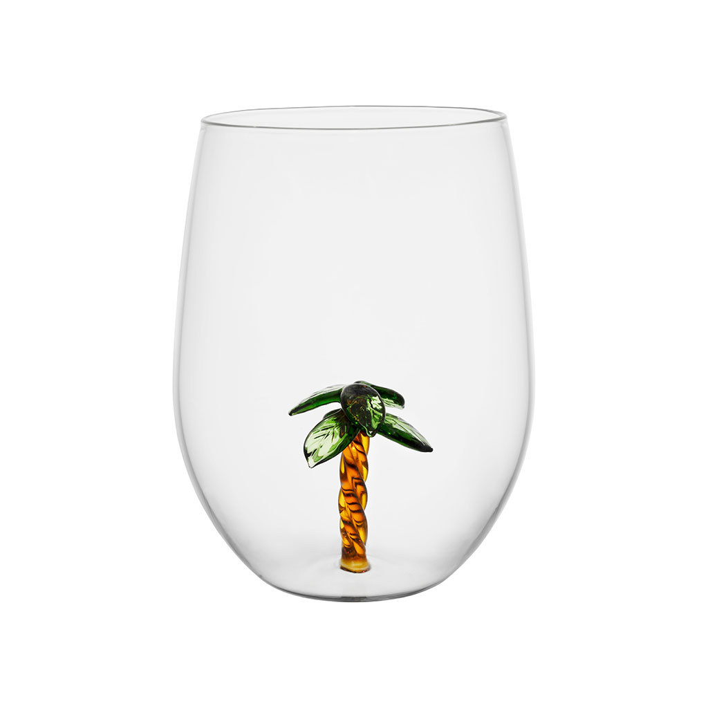 Gobelet palmier en verre 60cl - Colorea