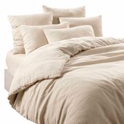 Housse de couette en lin et coton naturel 260x240cm - Limy