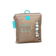 Housse de table de jardin rectangulaire taupe 170x110x60cm