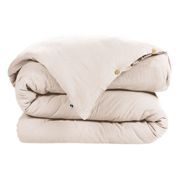 Housse de couette en gaze de coton unie pampa 240x220cm - Gaia