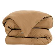 Housse de couette camel en gaze de coton 240x220cm - Gaia