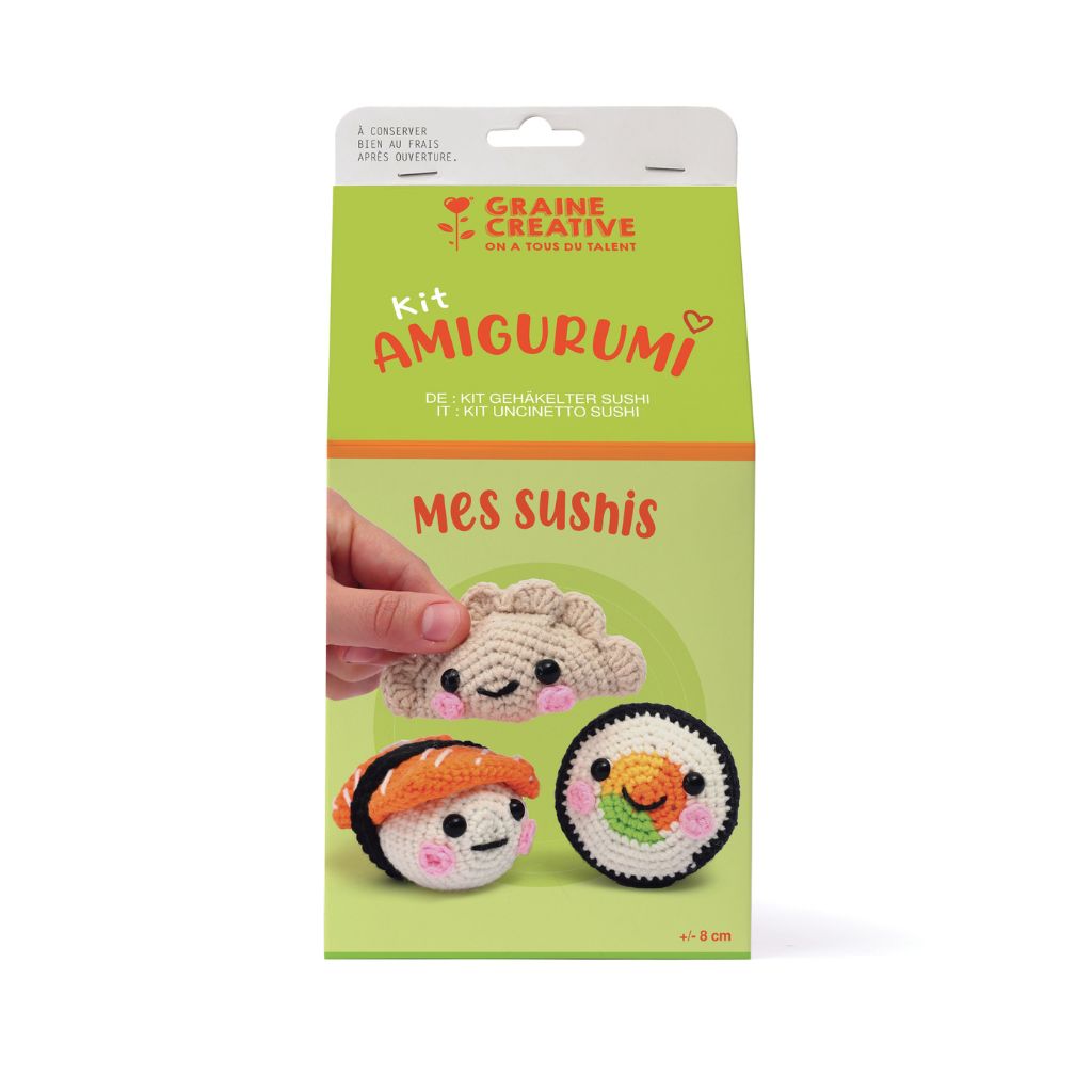 Kit crochet Mes sushis - Amigurumi