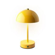 Lampe de table LED rechargeable en métal jaune h25cm