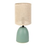 Lampe en lin et céramique sauge h33cm E14 - Jadea