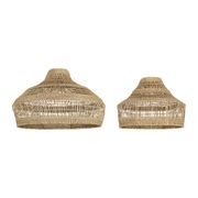 Abat-jour pour suspension (x2) en jonc de mer d42/d58cm - Cordlacy