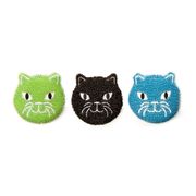Lot de 3 eponges chat