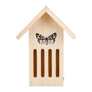 Maison à papillon en pin H23cm