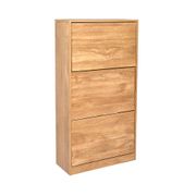 Meuble à chaussures en bois 3 portes h115cm - Célia