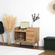 Meuble tourne-disque en bois h80cm - Tiphaine