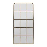 Miroir atelier en fer doré h127cm - Parc