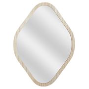 Miroir losange en bois clair 44x60cm - Elio