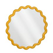 Miroir rond jaune d50cm - Jude
