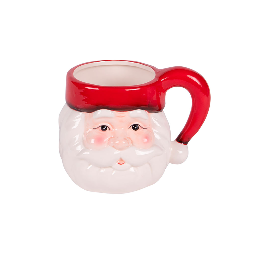 Mug père noël en dolomite rouge 50cl