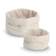 Panière en tissu crème d25cm