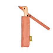 Parapluie compact manche tête de canard mocha