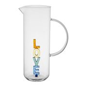 Pichet "love" en verre 1L - Colorea