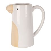 Pichet oiseau en grès blanc 1.1L - Calao